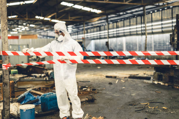 Professional Biohazard technician working in Portland, TN
